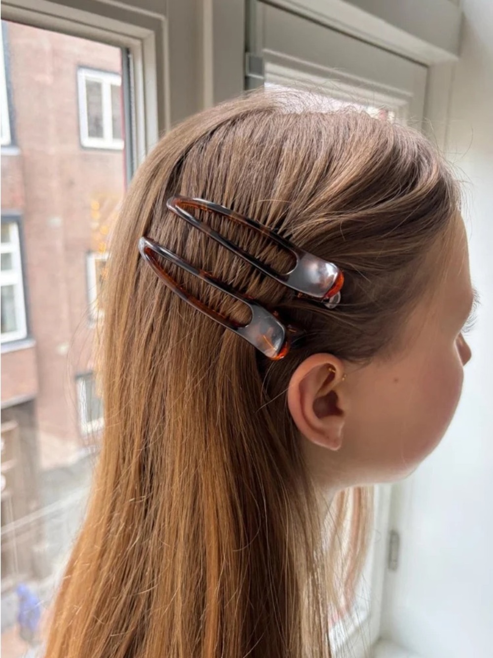 Brandy melville brown hair clips
